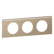 Legrand Рамка 3-постовая Legrand Celiane никель велюр 069113 ID - 103681