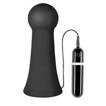 Dream Toys Большая чёрная вибропробка MENZSTUFF VIBRATING BUTTCRASHER BULBOUS - 20 см. (черный)