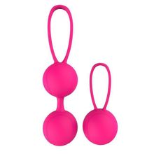 Dream Toys Набор розовых вагинальных шариков PLEASURE BALLS   EGGS DUO BALL SET (розовый)