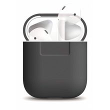 Силиконовый чехол для AirPods Elago Silicone Case (Dark Grey)