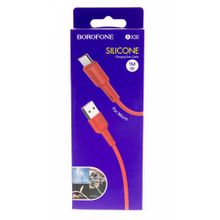 Data кабель USB Borofone BX30 micro usb, красный