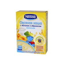 Каша Нестле (Nestle) Овсяная с яблоком и абрикосом 250г с 5мес.