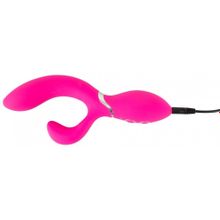 Ярко-розовый вибратор-кролик Bendable Rabbit Vibrator - 19,8 см. (234780)