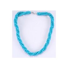 Бусики-Колечки Бусы прес.Бирюза "Лиана 2" арт.ПБР-58(6)-50-1