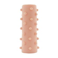 ToyFa Телесная насадка на пенис с шишечками XLover - 14,5 см. (телесный)