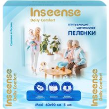 Inseense Daily Comfort 600 * 900 мм 5 пеленок в упаковке