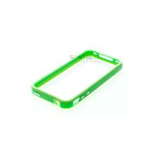 Бампер Яблоко для iPhone 4 зелёный