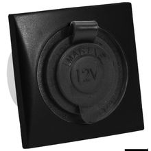 Osculati Watertight lighter power socket, black, 14.491.11