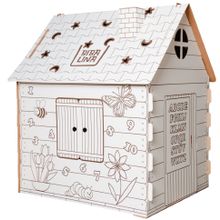 Картонный домик BIBALINA BBL003-001 Colouring play-house