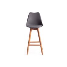 Tetchair Стул барный TULIP BAR (mod. C1014H), серый 024  натуральный