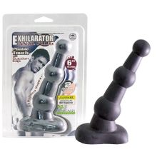 Чёрная втулка с наклоном EXHILARATOR ANAL PLUG - 15,2 см. Черный