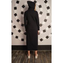 Платье длинное с капюшоном - InformaL-2 | черный