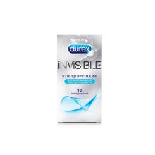 Ультратонкие презервативы Durex Invisible - 12 шт. (79729)