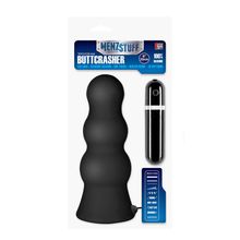 Dream Toys Чёрная анальная втулка большого размера с вибрацией MENZSTUFF VIBRATING BUTTCRASHER PAWN - 20 см.