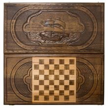 Нарды резные "Парусник"