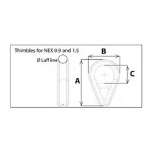 Profurl Коуш из нержавеющей стали Profurl NEX 0.9 119907 45 x 28 мм 8 мм
