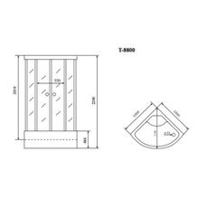 Timo Душевая кабина T-8800 C