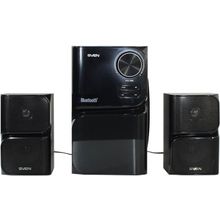 Колонки SVEN MS-305 Black (2x10W+Subwoofer 20W, дерево, SD, USB, FM, ПДУ)