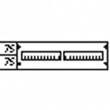 Пластрон с прорезями 2ряда 1 рейка |  код. AS 21 |  ABB
