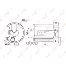 Фильтр Топливный LYNXauto арт. LF543M