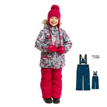Nano Костюм зимний для девочки (Куртка+синие брюки на лямках) F 18 M 278 2