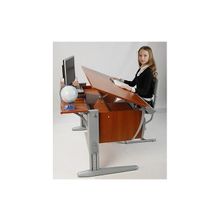 Комплект растущей мебели ДЭМИ: парта 120 см + стул + 2 приставки+ навесная тумба ТСН-01 (СУТ 15-04)