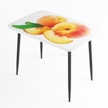 Стол обеденный Титан с фотопечатью на металлических ножках