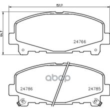 Колодки Тормозные Дисковые | Перед | Honda Accord Viii (Cu) 2.4 I (Cu2) 07.2008 - 06.2015 <=> Honda Accord Viii (Cu) 2.0 I (Cu1) 06.2008 - 06.2015 NISSHINBO арт. NP8035