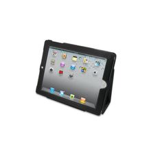 Кожаный чехол-подставка для iPad 2 и iPad 3 PDair Book Type Ver. 1, цвет Black