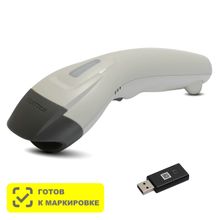 Беспроводной сканер штрих кода Mertech CL-610 BLE Dongle P2D USB White