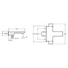 Термостат Jacob Delafon Stance E9103-CP для ванны с душем