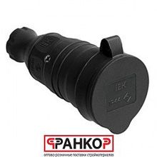 Рбп13-1-0м Розетка с защитной крышкой переносная омега IP44 PKR21-016-2-K02