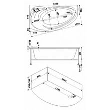 Акриловая ванна Bas Фэнтази 150 см L с г м