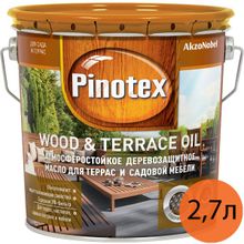 ПИНОТЕКС масло для террас и садовой мебели (2,7л)   PINOTEX Wood & Terrace Oil масло для террас (2,7л)