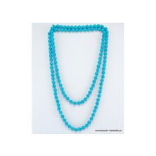 Бусики-Колечки Бусы Бирюза прес. "Классика 8" арт.ПБР-1(8)-110-1