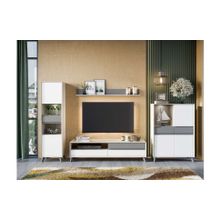 Алмаз. Любимый дом Модульная гостиная Дейзи (Дуб Крафт белый Серый шифер)