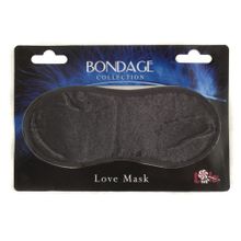 Чёрная маска на глаза BONDAGE (51295)