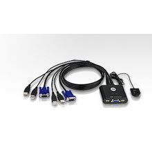 Переключатель-kvm aten (2 port usb kvm switch) cs22u