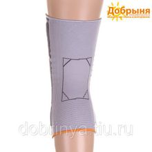 Бандаж на коленный сустав эластичный со съемным силиконовым пателлярным кольцом KS – E01