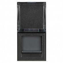 Розетка компьютерная 1xRJ45 Cat.6 AXOLUTE, антрацит |  код. HS4279C6 |  Bticino