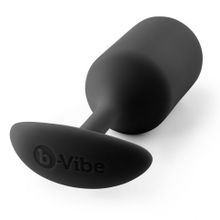 Чёрная пробка для ношения B-vibe Snug Plug 3 - 12,7 см. (88272)