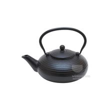 Чугунный чайник Угольная Черепаха с фильтром, эмалированный внутри, 900 мл.