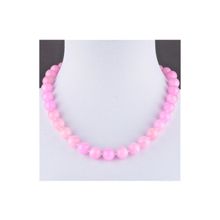 Бусики-Колечки Бусы Кварц Розовый "Классика 12" арт.НКР-1(12)-48-2