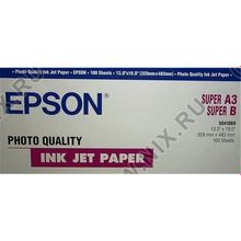 EPSON S041069 SUPER A3   SUPER B бумага Photo Quality Ink Jet Paper 1440 dpi  (100 листов, 102 г м2)