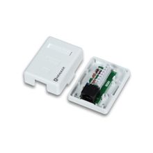 Розетка настенная KRAULER 1 порт RJ-45(8P8C) кат.6e 110 IDC