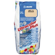 МАПЕЙ Ультраколор Плюс затирка для швов №132 бежевая (2кг)   MAPEI Ultracolor Plus цементно-полимерный шовный заполнитель №132 бежевая (2кг)