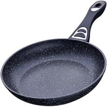 27682 Сковорода 24см мрам крошка с крышкой МВ (х8)