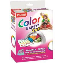 Paclan Color Expert 2 в 1 20 салфеток в пачке