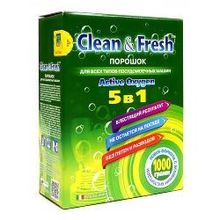 Порошок для посудомоечных машин Clean&amp;Fresh 5в1, 1 кг