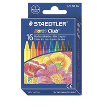 Мелок восковой NorisClub, d.8 мм, 16 цветов набор картонная коробка